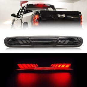 Third 3rd Brake Light, TIME TUNNEL Sequential LED High Mount Stop Light for 2007-2013 Chevy Silverado/GMC Sierra 1500 2500 3500, 2014 Silverado/Sierra Classic, Rear Center Cab Tail Lamp