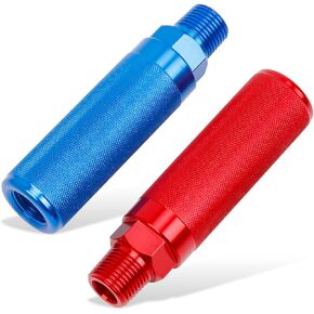 Glad Hand Handles for Semi Truck, Air Glad Hand Grip for Semi Trucks and Trailers, Extension Handle Set for Easier Coupling - Red and Blue