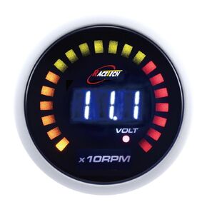 52mm 2-1/16" Blue LED Display Eletrical LED Gauge/Tachometer/Volt Gauge(W/Sensor)