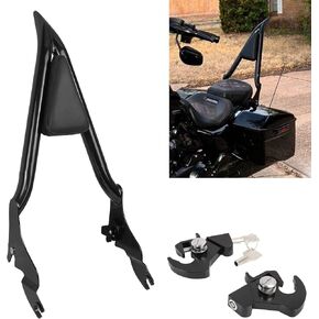 Detachable Rear Passenger Backrest Sissy Bar Compatible With For Touring Road King Street Glide Electra Glide Road Glide FLHR FLHX FLHT FLTR 2009-2023