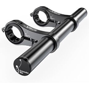 Volo Extender Bar Stable Durable Aluminum Bike Handlebar Extender Cycling Extension Mount Holder for Bike Mounts Bracket for Holding Bicycle Speedometer Phone Holder GPS Bicycle Bag 223mm（8.78inch）