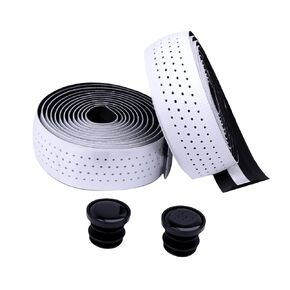 Bike Handlebar Tapes Comfortable Anti-Slip Self-Adhesive Road Bicycle Handlebar Tape Damping Sweat Breathable Soft Touch Silicone EVA Foam Tape-2 Rolls,Black Blue
