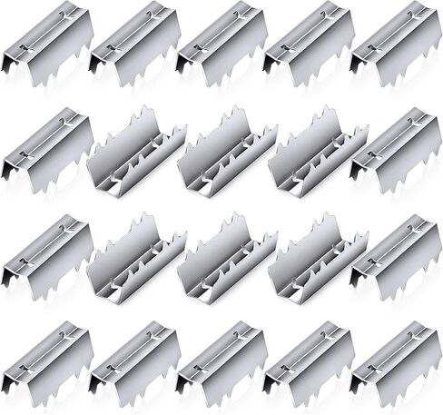 ANCIRS 25 Pack Metal Open-End Timing Belt Clamps, GT2 Open Belt Clips for 3D Printer Projects-Silver in Saudi Arabia