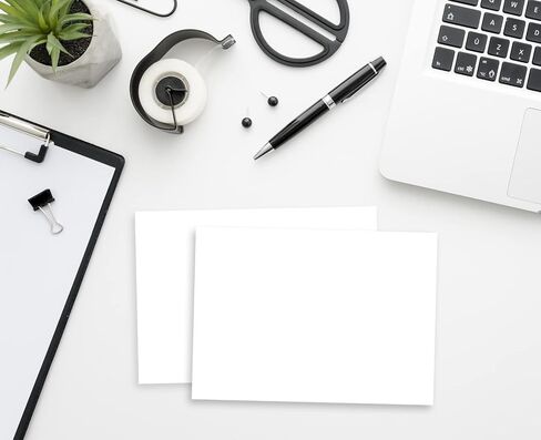 Set of 50 Blank Plain White 5x7 Index Cards, Postcards in Saudi Arabia