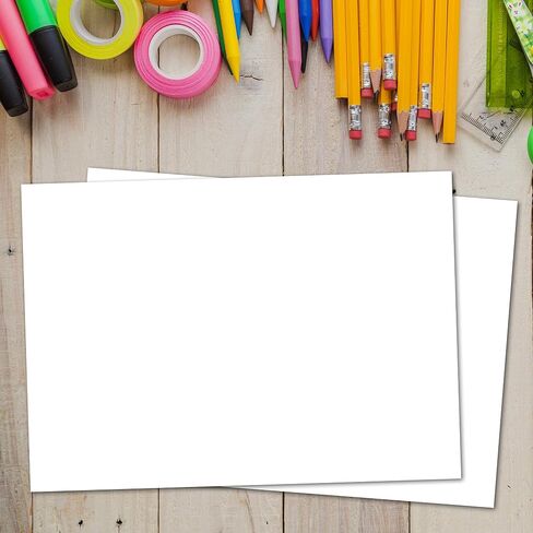 Set of 50 Blank Plain White 5x7 Index Cards, Postcards in Saudi Arabia