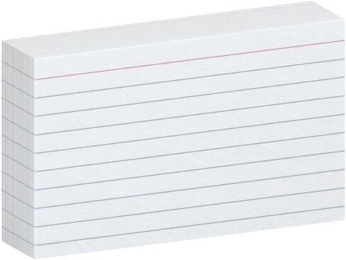 Oxford Ruled Index Cards, 3" x 5", White, 100-Pack (31) in Saudi Arabia