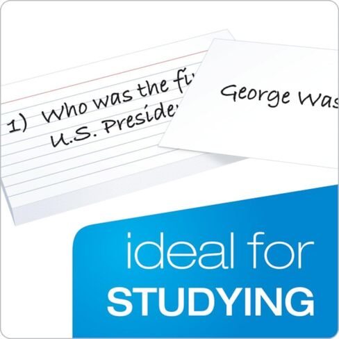 Oxford Ruled Index Cards, 3" x 5", White, 100-Pack (31) in Saudi Arabia