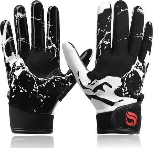 Youth Football Gloves for Kids Excellent Grip Football Receiver Gloves in Saudi Arabia