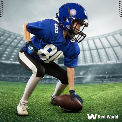 Football Gloves for Youth and Adult, Sticky Receiver Gloves for Boys and Men, Enhanced Performance for Youth and Adult Football Game. in Saudi Arabia