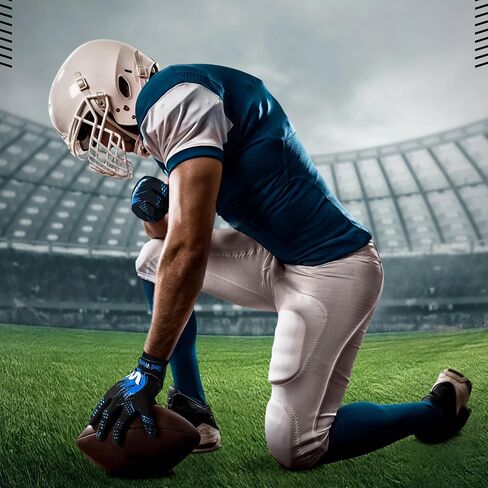 Football Gloves for Youth and Adult, Sticky Receiver Gloves for Boys and Men, Enhanced Performance for Youth and Adult Football Game. in Saudi Arabia