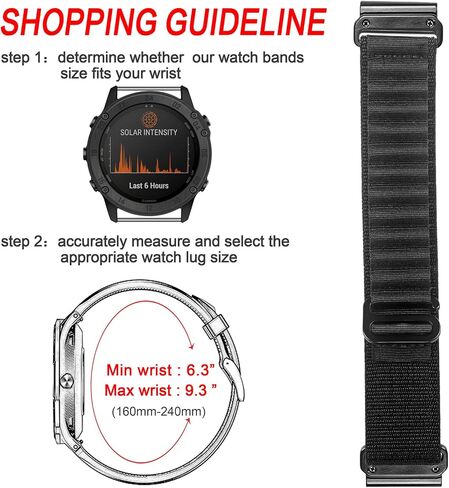 متوافق مع Garmin، سوار رياضي من النايلون المنسوج المتين مع حزام ساعة G-hook لسلسلة fēnix/Forerunner/Vivoactive/Approach/MARQ/quatix/D2، سوار بديل متين للرجال in Saudi Arabia