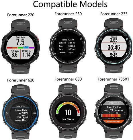 سوار ساعة ISABAKE بديل لـ Garmin Forerunner 735XT/Approach S20 S5 S6 حزام سيليكون ناعم مع مشبك معدني متوافق مع 735xt/220/230/235/620/630 in Kuwait
