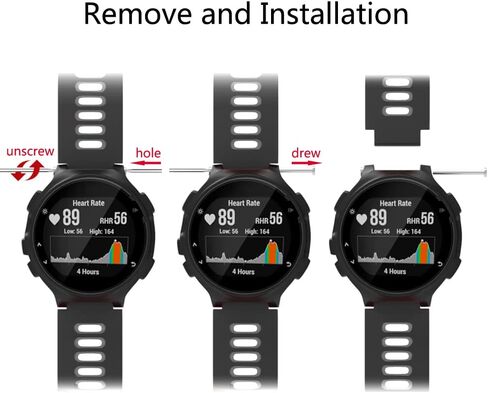 سوار ساعة ISABAKE بديل لـ Garmin Forerunner 735XT/Approach S20 S5 S6 حزام سيليكون ناعم مع مشبك معدني متوافق مع 735xt/220/230/235/620/630 in Kuwait