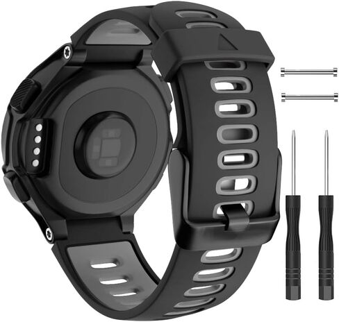 سوار ساعة ISABAKE بديل لـ Garmin Forerunner 735XT/Approach S20 S5 S6 حزام سيليكون ناعم مع مشبك معدني متوافق مع 735xt/220/230/235/620/630 in Kuwait