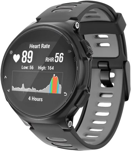 سوار ساعة ISABAKE بديل لـ Garmin Forerunner 735XT/Approach S20 S5 S6 حزام سيليكون ناعم مع مشبك معدني متوافق مع 735xt/220/230/235/620/630 in Kuwait