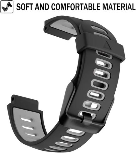 سوار ساعة ISABAKE بديل لـ Garmin Forerunner 735XT/Approach S20 S5 S6 حزام سيليكون ناعم مع مشبك معدني متوافق مع 735xt/220/230/235/620/630 in Kuwait