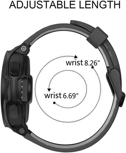 سوار ساعة ISABAKE بديل لـ Garmin Forerunner 735XT/Approach S20 S5 S6 حزام سيليكون ناعم مع مشبك معدني متوافق مع 735xt/220/230/235/620/630 in Kuwait