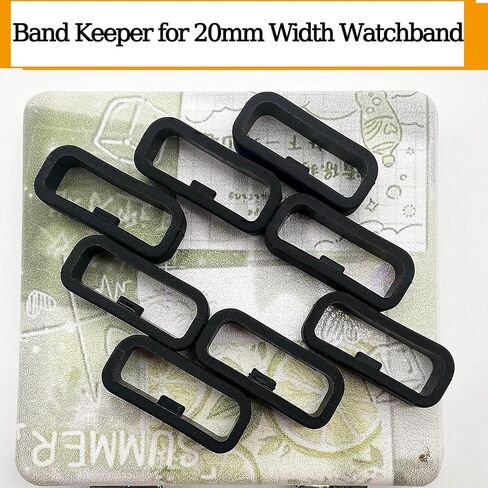 20MM Watch Bands Fastener Rings Replacement for Garmin Forerunner 245 Music/Forerunner 645/ Garmin Venu/Venu Sq/Venu 2 Plus/Garmin Vivoactive 3/ Vivomove Silicone Band Keeper Retainer Holder Loop in Saudi Arabia
