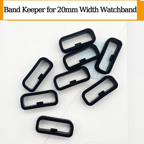 20MM Watch Bands Fastener Rings Replacement for Garmin Forerunner 245 Music/Forerunner 645/ Garmin Venu/Venu Sq/Venu 2 Plus/Garmin Vivoactive 3/ Vivomove Silicone Band Keeper Retainer Holder Loop in Saudi Arabia
