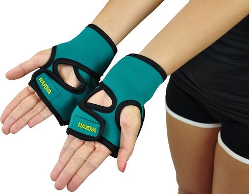 قفازات مرجحة - وزن كل قفاز 1 رطل لنحت فنون الدفاع عن النفس والتمارين الرياضية القلبية وتنسيق سرعة اليد وقوة الكتف والكيك بوكسينغ in Kuwait