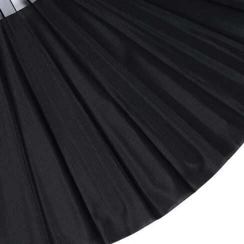 2 Packs Large Folding Hand Fan Handheld Folding Fans Chinese Tai Chi Folding Fan Nylon Cloth Chinese Kung Fu Fan with Holder Sleeve for Men and Women Performance Dance Decorations Festival (Black) in Saudi Arabia