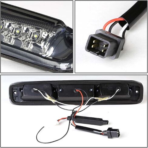 DNA MOTORING 3BL-GMC99-LED-CH غطاء كروم LED مصباح فرامل خلفي ثالث [متوافق مع 1999-2007 Silverado 1500-3500 & Classic / 1999-2007 Sierra 1500-3500 & Classic] in Saudi Arabia
