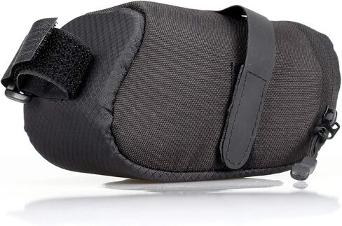 حقيبة سرج الدراجة، حقيبة تحت المقعد، حقيبة لركوب الدراجات، حزمة إسفين خفيفة للغاية، حزام تخزين - أسود in Kuwait