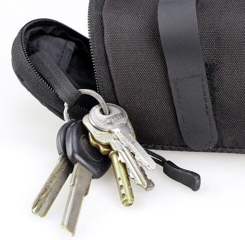 حقيبة سرج الدراجة، حقيبة تحت المقعد، حقيبة لركوب الدراجات، حزمة إسفين خفيفة للغاية، حزام تخزين - أسود in Kuwait