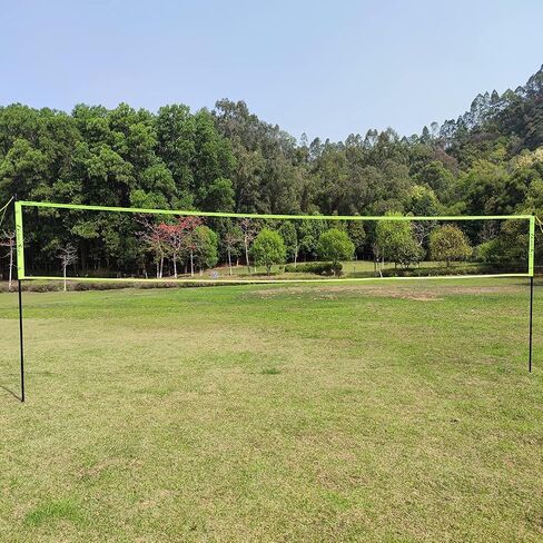 Portable Volleyball Net Set System-Portable Volleyball Set for Backyard with Professional Volleyball Net, Wrap Yarn Volleyball and Pump, Boundary Line, Carry Bag in Saudi Arabia