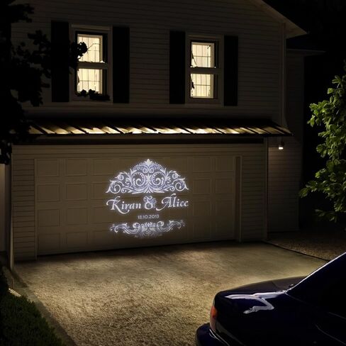 GOBO Projector LED Logo GOBO Projector Image Rotation IP65 Waterproof with Manual Zoom DJ Effect Light Custom Gobos for Company Restaurant Store Wedding Advertising Outdoor Use in Saudi Arabia