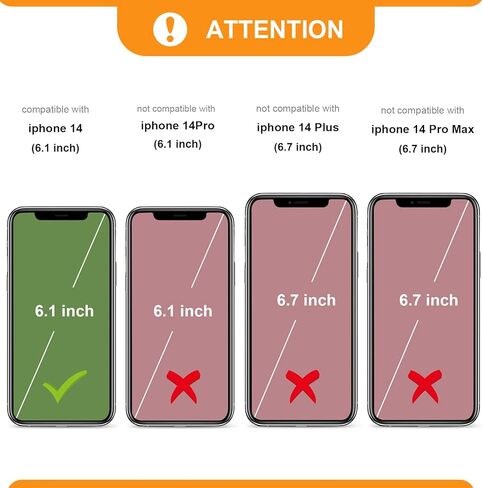 حافظة محفظة قابلة للفصل من Bocasal لهاتف iPhone 14 RFID مع حامل فتحات بطاقات من جلد البولي يوريثان الفاخر ومسند مغناطيسي مقاوم للصدمات وغطاء واقٍ قابل للإزالة 5G 6.1 بوصة (بني) in Kuwait