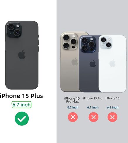 حافظة Arae متوافقة مع هاتف iPhone 15 مع حامل بطاقات - حافظة محفظة مع جيوب بطاقات من جلد البولي يوريثان وغطاء خلفي قابل للطي لهاتف iPhone 15 6.1 بوصة - أسود in Kuwait