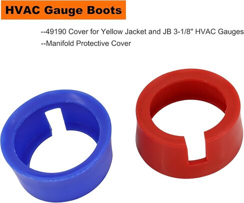 49190 التمهيد لسترة صفراء أحذية قياس HVAC 3-1/8 "قياس 1 زوج أحمر أزرق التيار المتناوب مقاييس الغطاء الواقي in Kuwait