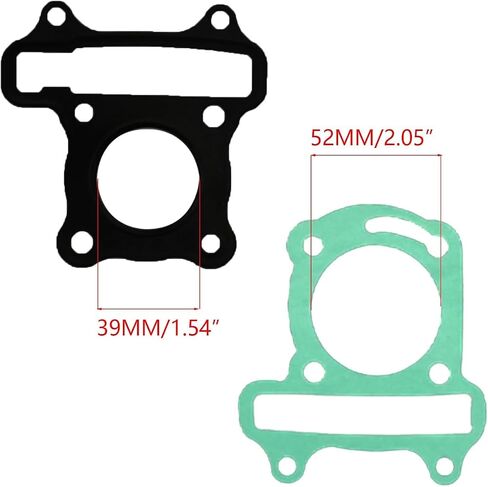 New Olym Complete Non-Bending Engine Gasket Set for 139QMB 139QMA GY6 49cc 50cc 39mm/1.54" Scooter Moped ATV Quad Dune Buggy Go Kart Moped Scooter in Saudi Arabia