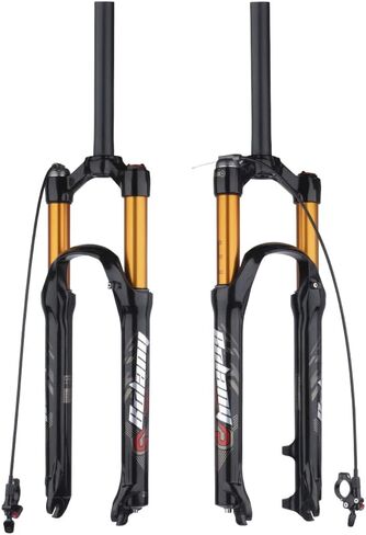 BOLANY 26/27.5/29 بوصة شوكة تعليق هوائية للدراجة 120 مم ارتداد السفر ضبط 1/8 أنبوب مستقيم/مدبب دليل/قفل عن بعد شوكة دراجة QR 9 مم شوكة أمامية MTB in Kuwait