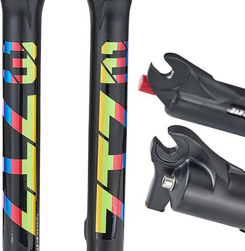 ZTZ Mountain Bicycle Suspension Forks, 26/27.5/29 inch MTB Bike Front Fork with Rebound Adjustment, 100mm Travel 28.6mm QR 9mm (29inch) in Saudi Arabia