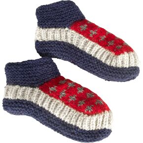 Tribe Azure 100% شبشب من الصوف داخلي مريح دافئ أحذية شتوية جوارب طبيعية سهلة الارتداء محبوكة in Kuwait