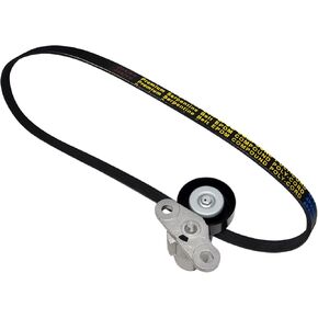 90K-38159 A/C Serpentine Drive Belt Tensioner Kit Compatible with Chevy Silverado Avalanche Express Suburban Tahoe GMC Savana Sierra Yukon 1999-2008 Replaces# 19311139 ACK040378HD 38159
