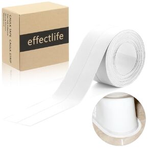 White Caulk Tape Waterproof - Flex Self Adhesive Caulk Strip Strong Viscous - Bathtub Shower Caulk Caulk Sealing Strip Tape - Toilet Caulk Sealant Tape,1-Roll