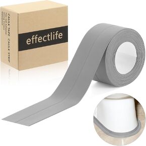 White Caulk Tape Waterproof - Flex Self Adhesive Caulk Strip Strong Viscous - Bathtub Shower Caulk Caulk Sealing Strip Tape - Toilet Caulk Sealant Tape,1-Roll