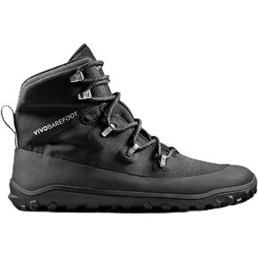 Vivobarefoot Tracker Textile AT Mens Barefoot Hiking Boots | Waterproof, Lightweight & Puncture Resistant | All Weather & Terrains | Wide Fit Grounding Shoes | Obsidian