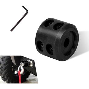 1 PC Winch Cable Hitch Stopper, 1.9 in Height Cable Protection Rubber Line Plug, Automobile Modification Accessories, Universal for Most Cars, Trucks and Vans (Red)