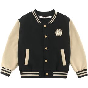Kids Baseball Jackets School Varsity Uniform Cotton Leisure Fashion jackets Boys Girls Jackets for 2-7 Years