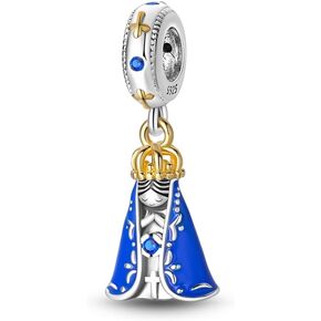 Pandach 925 Sterling Silver Charms for Bracelets and Necklaces Madonna Charm Dangle Pendants Sunflower Beads Charms Jewelry Women Jewelry Gifts