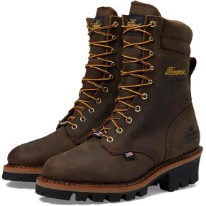 Thorogood 9" Round Toe Waterproof Work Boots for Men with a Non-Safety Toe