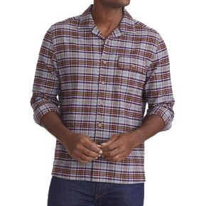UNTUCKit Flannel Verona Shirt - Untucked Shirt for Men, Long Sleeve, Blue Check, Regular Fit