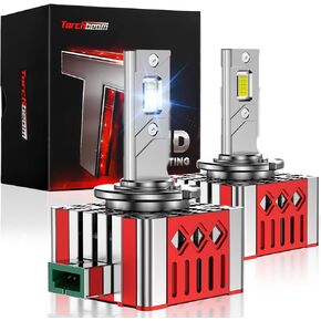 مصابيح Torchbeam D3S D3R HID، 22000 لومن 66340 42403 42302 لمبات HID لتجميع HID، مصابيح زينون 8000K 45W، حزمة من 2