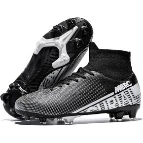 Boys Girls Soccer Cleats Kids Football Shoes High Top Training Youth Football Cleats