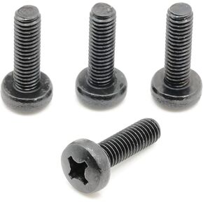 ReplacementScrews Rear License Plate Screws Compatible with Toyota Sienna - Stainless Steel - Black Oxide - (Pack of 4)