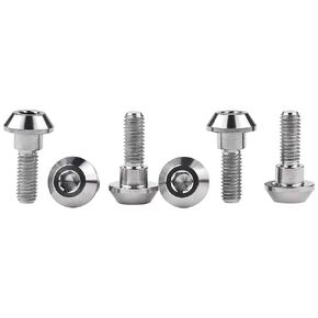 Titanium Motorcycle Brake Disc Bolt Screw M6 x 20 25mm for Suzuki GSXR Yamaha R1 R6 YZF Pack of 6 (Normal Titanium, M6x20mm)